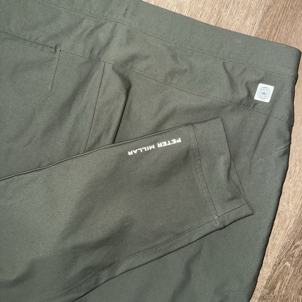 Peter Millar Atlas Performance Pants Crown Sport Men's XL Green Joggers